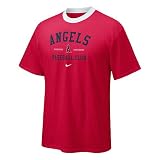 Los Angeles Angels of Anaheim Classic Arch Contrast Crew T-Shirt by Nike