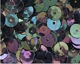 5mm CUP SEQUINS Black Iris Loose sequins for embroidery, applique, arts, crafts, and embellishment.