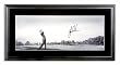 Tiger Woods Signed 30x12 Panoramic Framed UDA