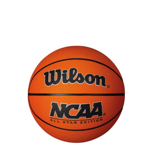 Wilson NCAA Mini Rubber Basketball, Orange