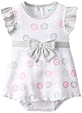 BON BEBE Baby-Girls Newborn Ribbon and Bow Sleeveless Sundress, Multi, 3-6 Months