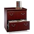 Bush Furniture Birmingham Executive 2 Drawer Lateral Wood File Cabinet in Harvest Cherry