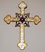 Fleur De Lis Wall Cross Large Capiz Shell
