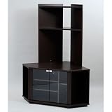 JKプラン コーナーリビングテレビ台 ハイタイプ ダークブラウン tv-283(3-1)