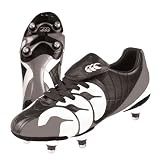 Canterbury Wero SI 6 Stud Rugby Boots (UK 9 Black/White)