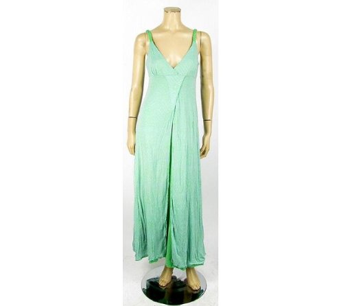 Discount Erge Designs Summer Sun Dress Maxi Sleeveless Long Full Length Green Geometric Print