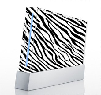 Zebra Print Skin for Nintendo Wii Console