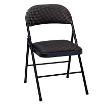 Folding Chair 2-pk. - Dark Brown Fabric with Black Diamonds