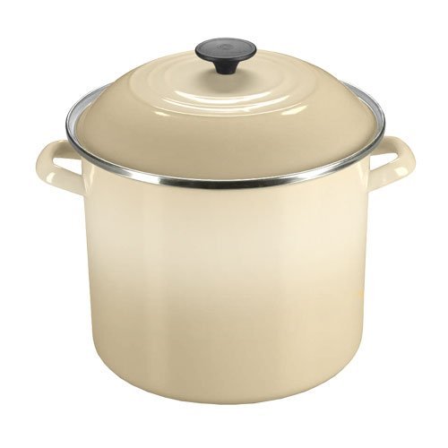 Le Creuset EnamelonSteel 12Quart Covered Stockpot, Dune Home Garden
