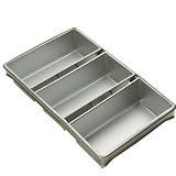 Focus Foodservice Commercial Bakeware 3 Strap 12-1/4 by 4-1/2-Inch Bread Pan Set