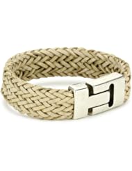 Streets Ahead Silver Closures with Woven Cuff Bracelet