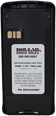 New DRS4082 7.4V 1600mAh NiMH Battery with Belt Clip For CP185 CP476 CP477 CP1300 CP1600 EP350 P140 P160 P180 Radios