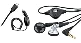 3.5mm Stereo Headset Headphone Earbud Earphone+Rapid Car Kit Auto Vehicle Plug-in Power Charger For Tmobile Nokia Lumia 710 ATT Nokia Lumia 900 ATT Nokia Mural 6750 Nokia N900 Tmobile Nokia N97 Mini