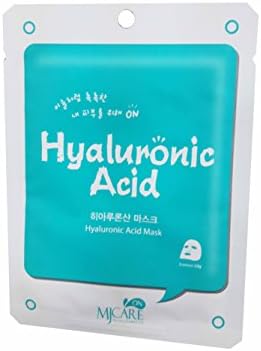 4 Mask sheets of Hyaluronic Acid Mask by MJCARE ON. (essence 22 g/ sheet)