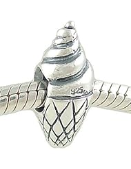 Authentic Biagi Ice Cream Cone Solid 925 Sterling Silver Bead fits European Charm Bracelet