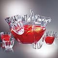 Illusions Punch and Salad Bowl Combo Set | Acrylic Punch Bowl, Acrylic Salad Bowl, Party Bowls