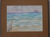 Great Blue Heron and Drilling Platform