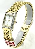 Anne Klein Ladie's Diamond Bezel Gold Tone Women's Watch