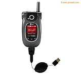 Retractable USB Cable for the LG VX8300 with Power Hot Sync and Charge capabilities - Gomadic Brand w/ TipExchange Technology