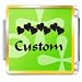 Green Retro Custom Italian Charms Bracelet Link