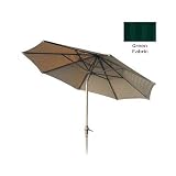 Meadow Decor 9 Foot Universal Umbrella - Forest Green Fabric