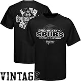 NBA Majestic San Antonio Spurs History Repeats T-Shirt - Black (Large)