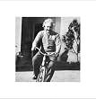 Albert Einstein - Bike - 16 x 16 Poster