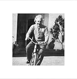 Albert Einstein - Bike - 16 x 16 Poster