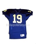Navy No. 19 Game Used Michigan Russell Football Jersey