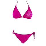 PC21 2pc Bikini Set Fuchsia with Rhinestone Skull