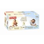 Fisher-Price Happy Days & Happy Nights Baby Diapers Value Pack, Size 3, 96 Count