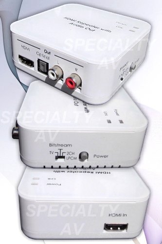 HDMI Audio Extractor Digital to Analog Converter De-Embedder Dolby Decoder Optical / Stereo RCA On Sale
