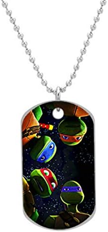 Boyden Park Fashion - Teenage Mutant Ninja Turtles Printed Custom Oval Dog Tag,ID Pet tag Pendant Necklace Chain