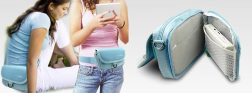 Nintendo DS Lite NDS Outdoor Carrying Bag Game Case - BLUE