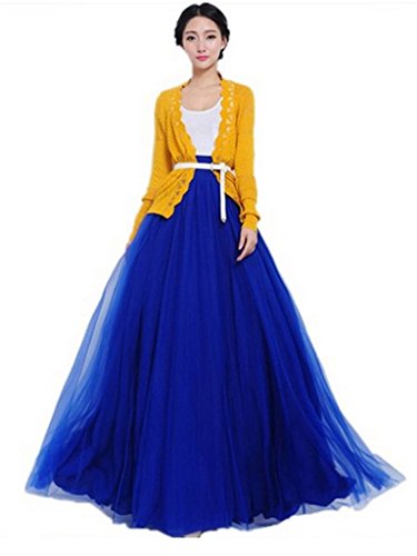 Bowknot Waist Chiffon Pleated Tiered Dress Long Maxi Skirt Gown