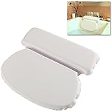 MyGift&reg; Premium Ultra Soft Padded Spa Bath Pillow w/ Dual Cushion Sections & 7 Suction Cups