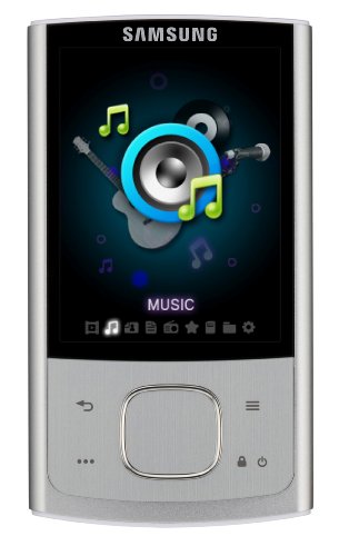 Samsung YP-R0JCS MP3-/Video-Player 8 GB (6,6 cm (2,6 Zoll) TFT LC-Display, FM-Tuner, Kartenslot, USB 2.0) silber