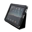 Bear Motion (TM) Genuine Leather Case Folio with 3-in-1 built-in Stand for Apple Ipad Tablet/wifi 3G Model 16gb, 32gb, 64gb (Black)