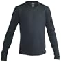 Hot Chillys Youth Midweight Banded Crew (Black, Small)