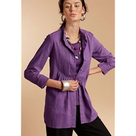 Buy Chadwicks Linen-Blend Tuxedo Shirt by Chadwicks