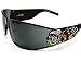 ED HARDY EHS018 EHS-018 Black Swarovski Vintage Tattoo Sunglasses 80-13-115