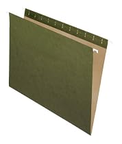 Pendaflex Essentials Hanging Folders, 25 Per Box, Straight Cut, Letter, Standard Green (81600)