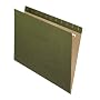 Pendaflex 81600 Recycled Standard Green Hanging File Folders, Letter, No Tab, 25/box