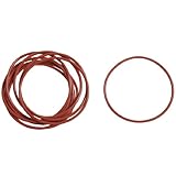uxcell Oリング 55mmOD 2mm厚 ダークレッドシリコーンOリングオイルシールガスケット ゴム製