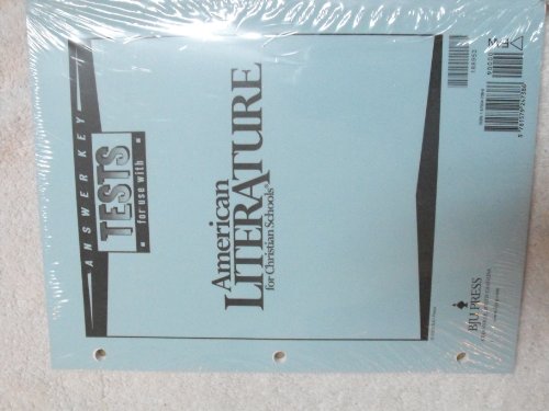 american literature for christian schools tests answer key