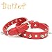 Butter（バター） クールスパイクカラー（犬用首輪） レッド S(首回り22.5-28cm)