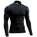(アンダーアーマー)UNDER ARMOUR UAヒートギアロングスリーブモックT MCM3423 アスレチック メンズ コンプレッションベースレイヤー BLK MD MCM3423 BLK (BLK/MD)