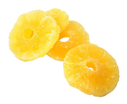 Anna and Sarah Dried Pineapple Rings in Resealable Bag, 1 Lb