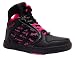 Pineapple Womens Neo Black & Pink Hi Top Baseball Style Boots
