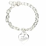 MLB Baltimore Orioles Heart-Charm Bracelet